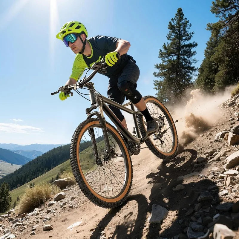 26 Inch Mountain Bike, Men Women, 21-Speed Adult Bicycle, Double Disc Brake, Front Suspension Fork