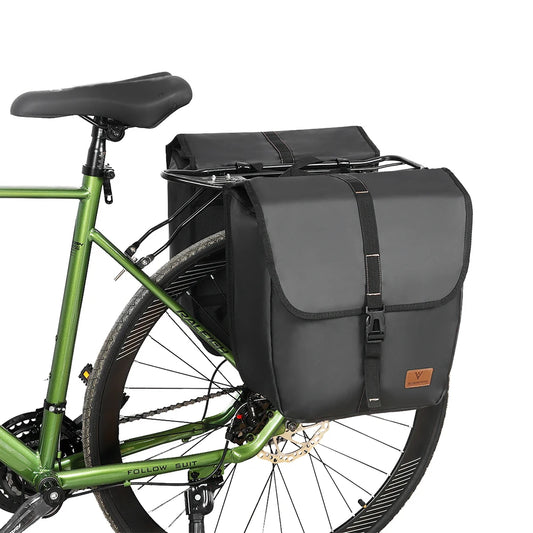 Bicycle Rear Seat Bag Large Capacity, Waterproof Bike Rack Tail Bag with Handle MTB