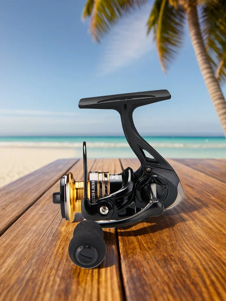 Spinning Wheel Metal Spool 4.8/1 Gear Ratio All Purpose Fishing for Freshwater Saltwater