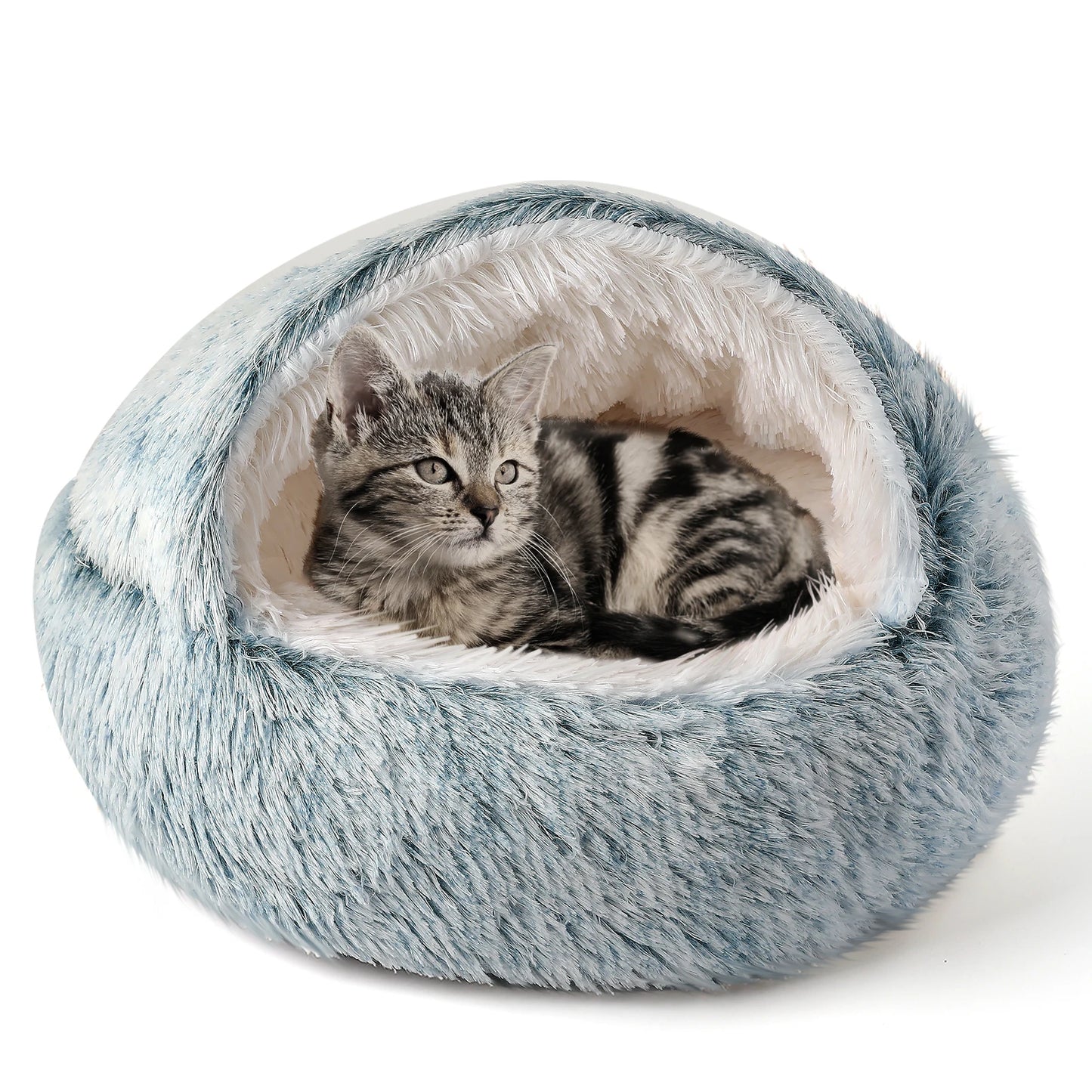 25'' Pet Cat /Dog Bed Nest Soft Comfortable Semi-enclosed Cat NestPet house