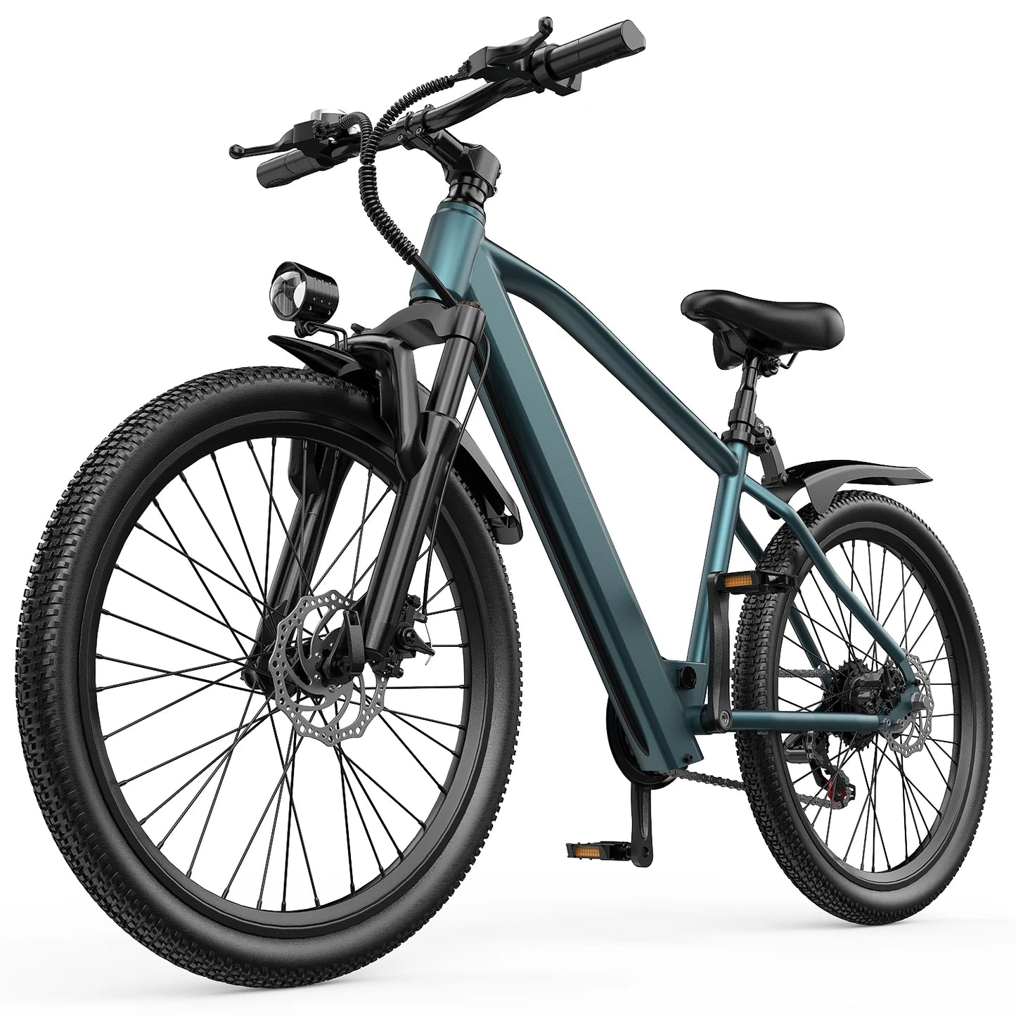 26" 24" E- Mountain Bike for Adults 36V 374Wh/468Wh Battery, 500W Motor, 21-Speed Gears , 30-Mile