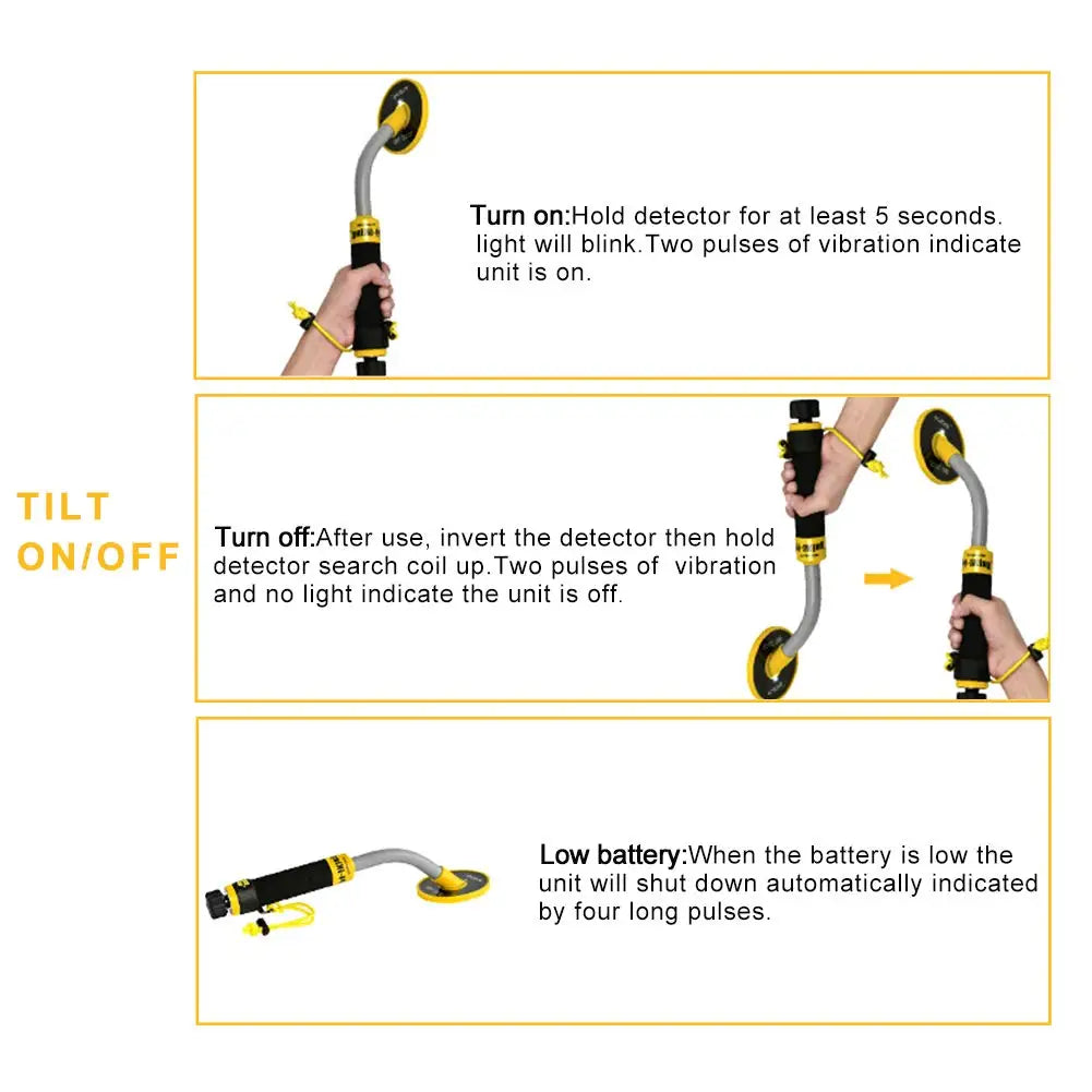 100 Feet Fully Waterproof Metal Detector,Adults, Lightweight Small Gold Finder,Scuba Diving Beach