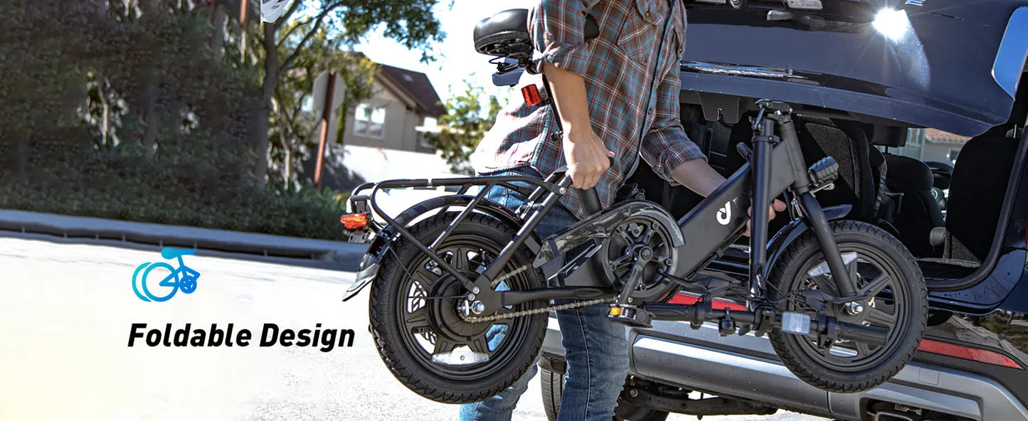 DYU C3-16 Electric Bicycle 500W Peak Motor 36V7.5AH Lithium Battery 16 Inch city E-bike