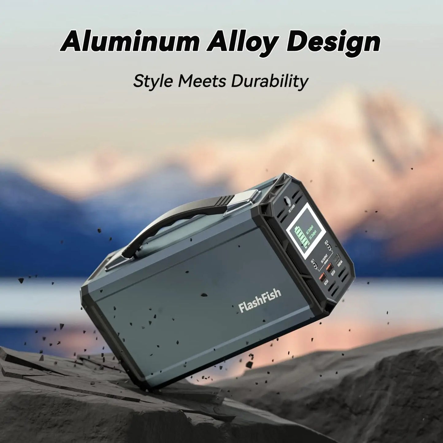 300W Solar Generator 222Wh Portable Power Station 60000mAh Rechargeable Lithium Battery Bank