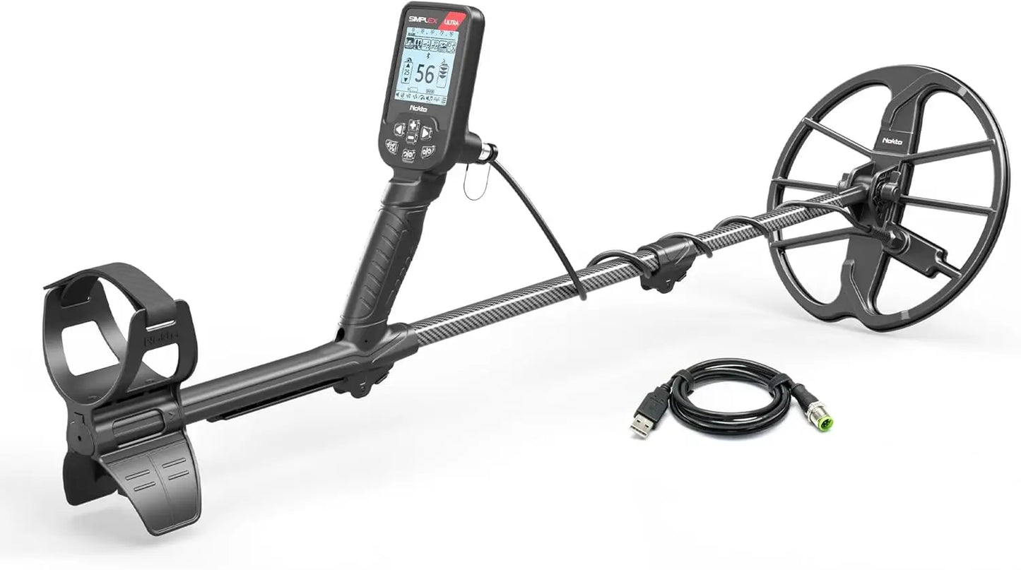 Ultra Waterproof Metal Detector,Carbon Fiber Shaft, 11” Search Coil,Metal Detector,Accupoint Pinpoin