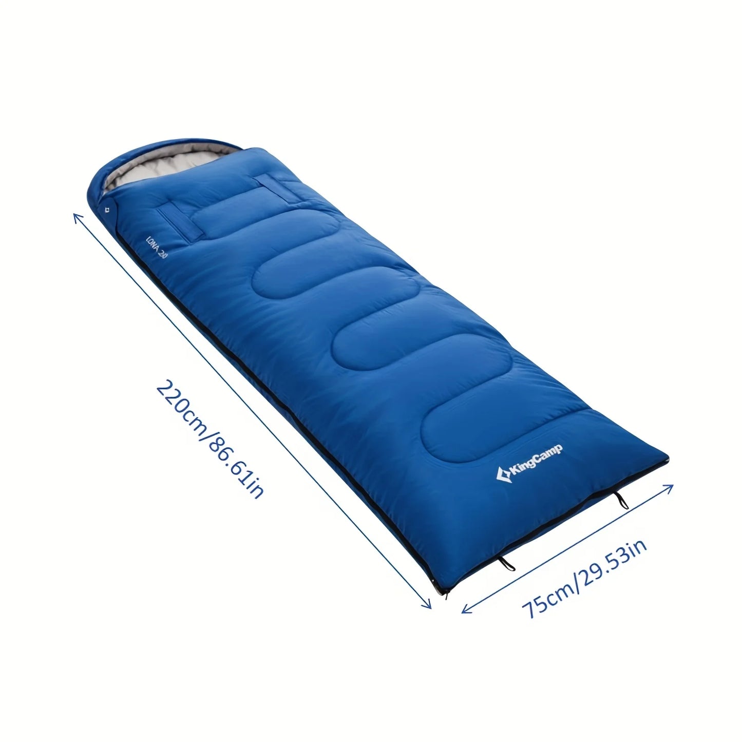 KingCamp Ultralight Sleeping Bag - Envelope Great For 3 Season Traveling, Camping, Hiking