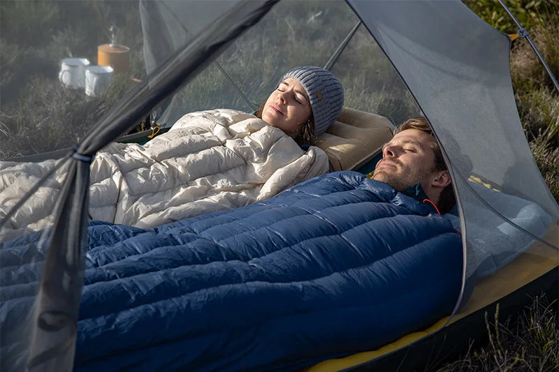 Goose Down Sleeping Bag Camping Ultralight Winter Waterproof