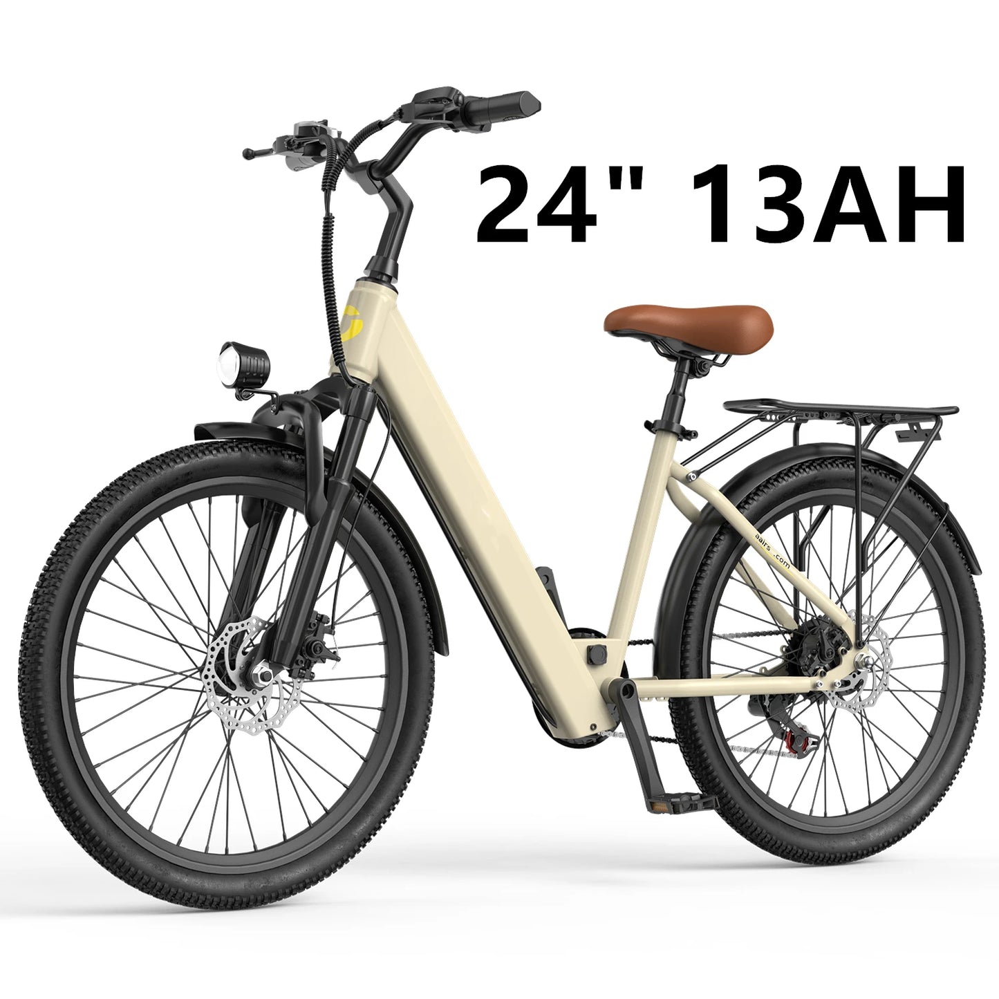 26" 24" E- Mountain Bike for Adults 36V 374Wh/468Wh Battery, 500W Motor, 21-Speed Gears , 30-Mile