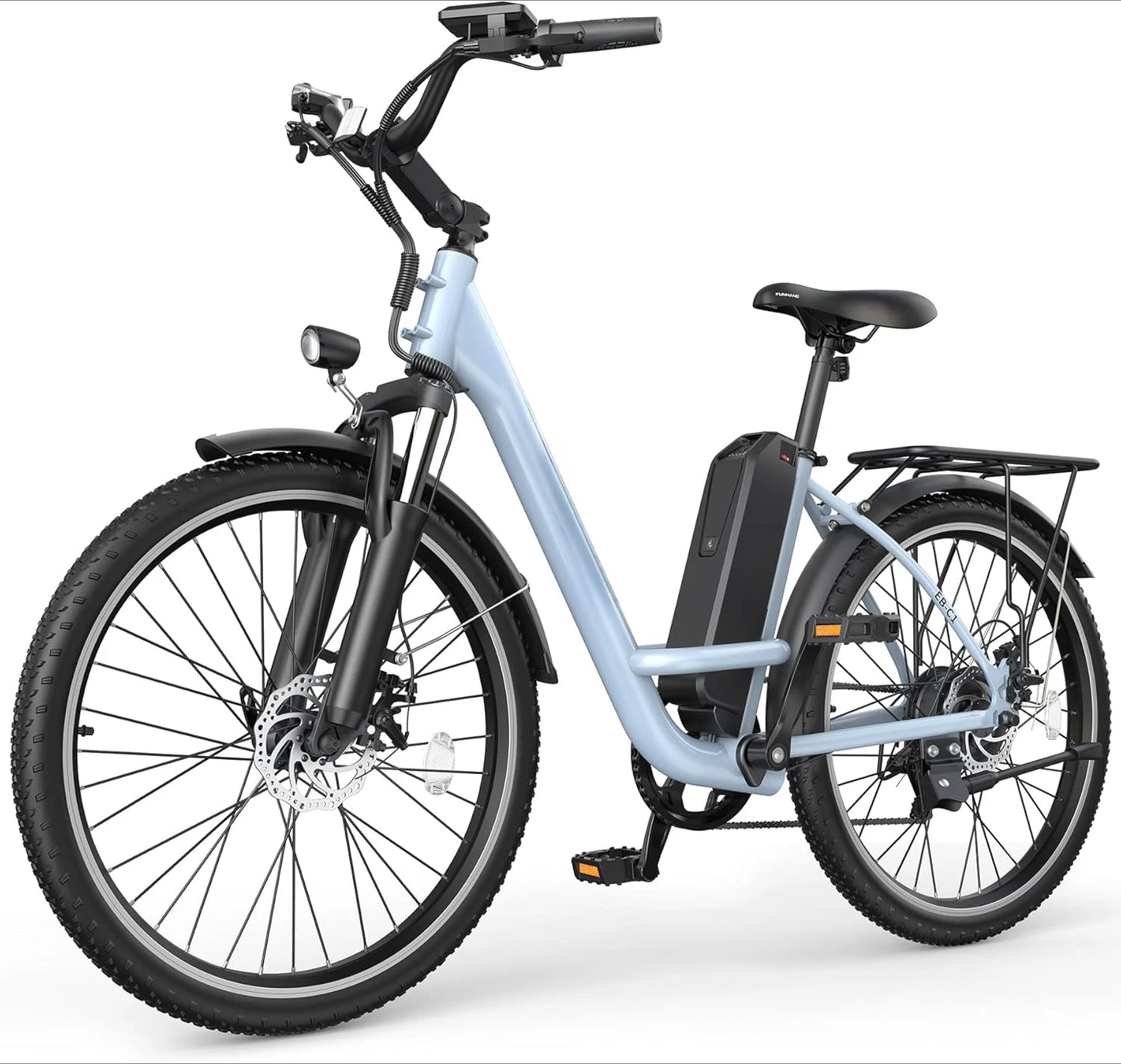 Electric Bike, 1000W Peak 48V Removable Battery, Adjustable Stem, Front Suspension,7 Speed, 26"