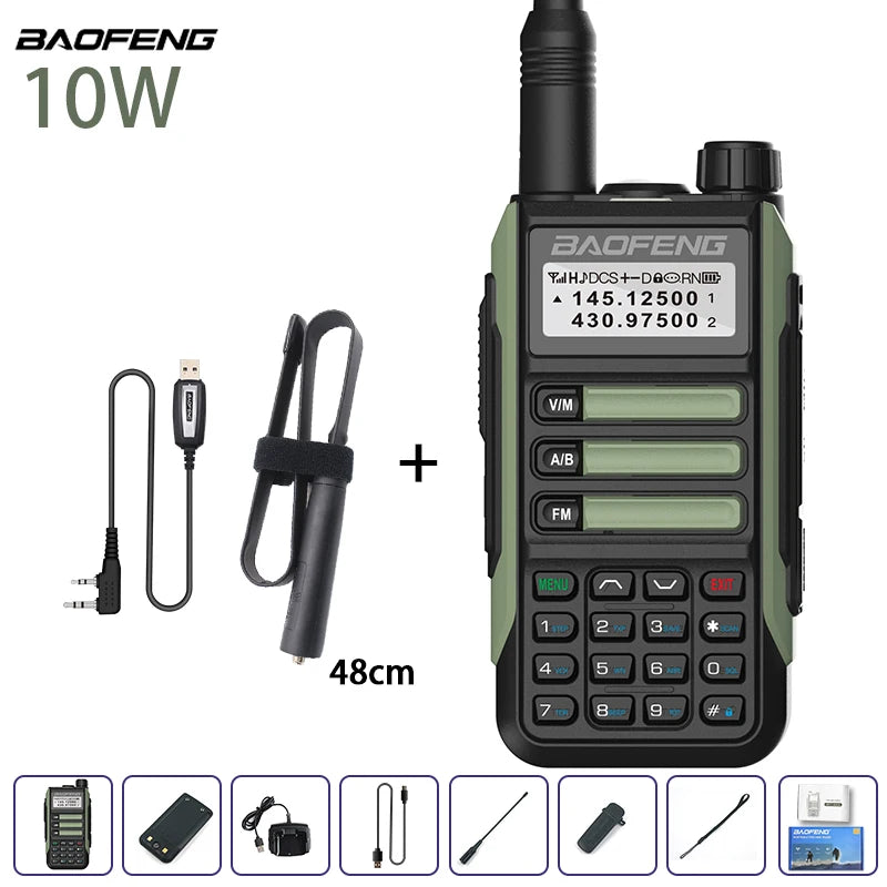 Waterproof Walkie Talkie Dual Band High Power Radio Dual Band Vhf Uhf CB Ham Radio Long Range