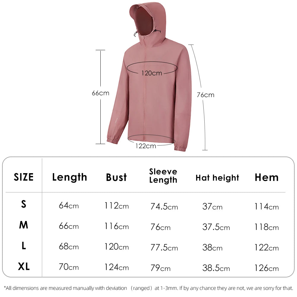 Unisex Hiking Jackets,UPF50+ Quick-Dry Cooling Windbreake,Outdoor Lightweight Packable Sun Jacket