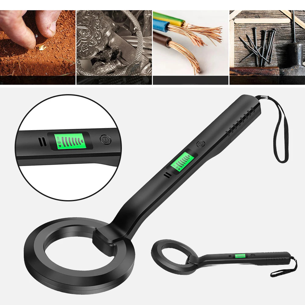 New Handheld Metal Detector, LED Display High Sensitivity, Gold Silver Pinpoint, Search Coil