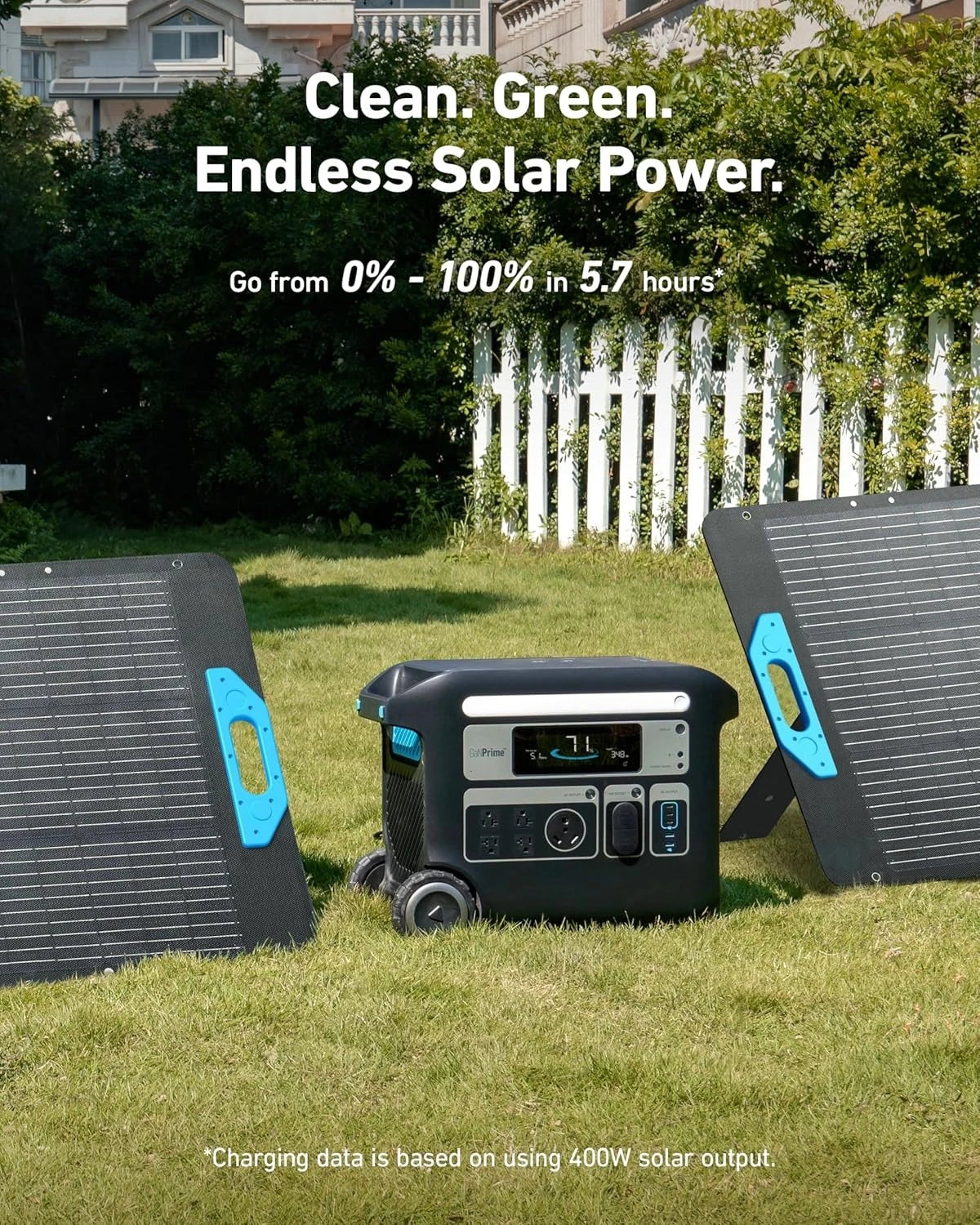 F2000 Portable Power Station, PowerHouse 767, 2400W Solar Generator, GaNPrime Battery Home use