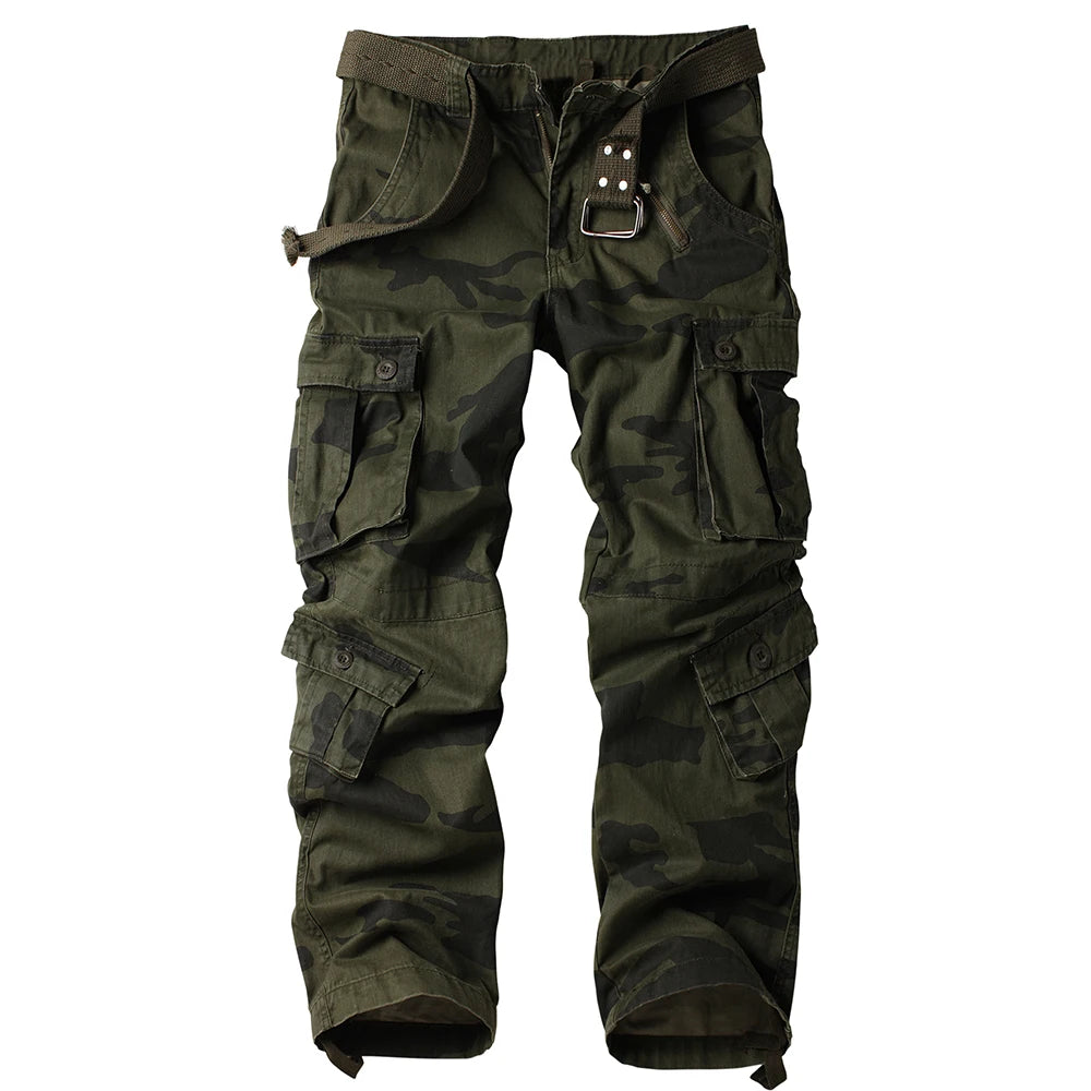 Tactical Camouflage Joggers Outdoor Ripstop Pants Men's Loose Sports Wear-resistant Overalls For