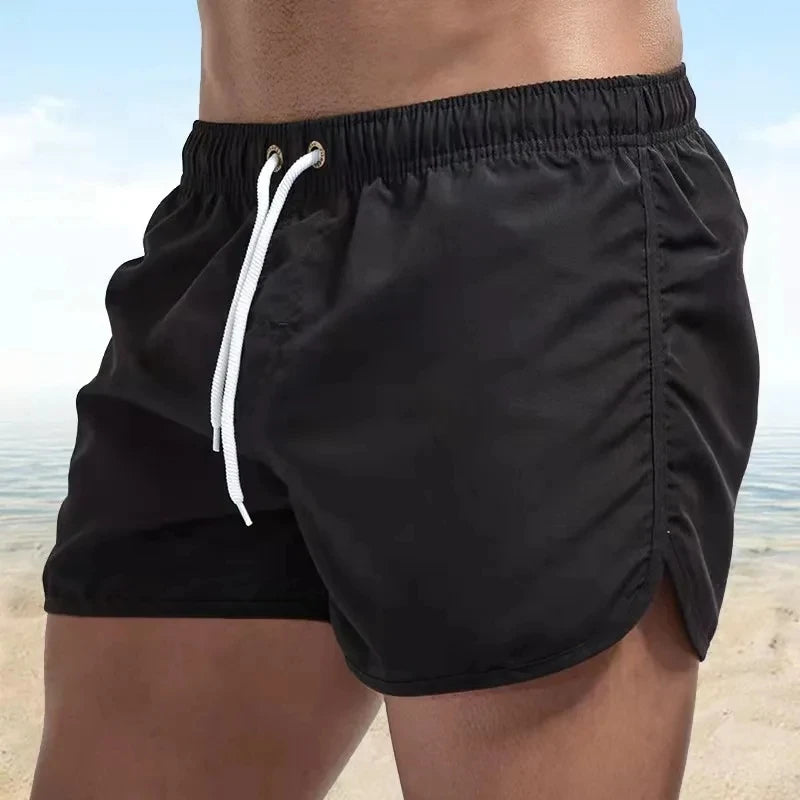 men's Swimwear Low Waist Surfing Trunk sexy male pocket swimming beach board short