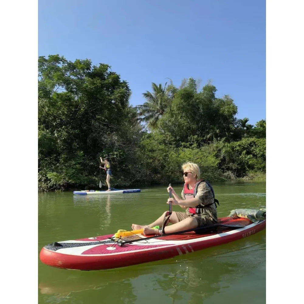Inflatable stand-up paddle board premium SUP, accessories,backpack,wide and stable design