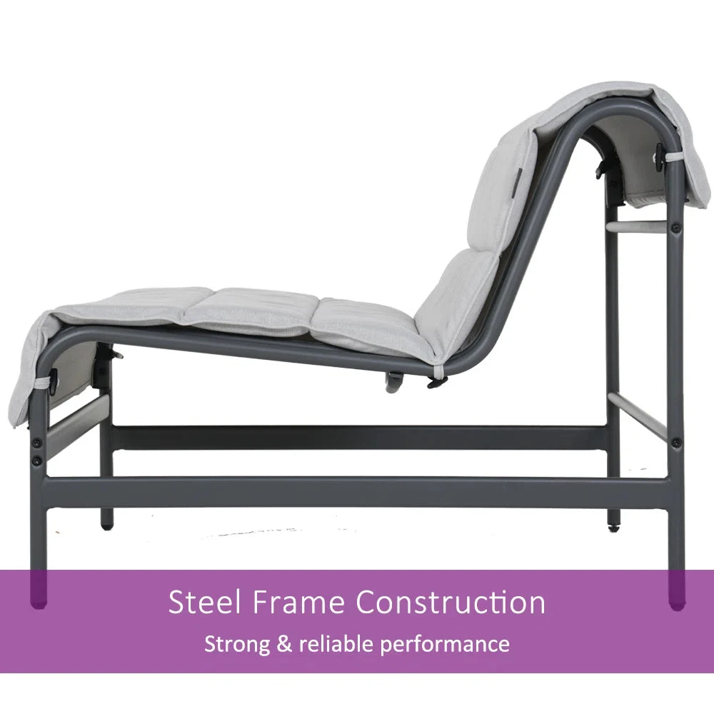 3-Piece Oversized Outdoor Furniture Set,Wide and Deep Lounge Chairs Olefin Cushions, Stone-TopTable