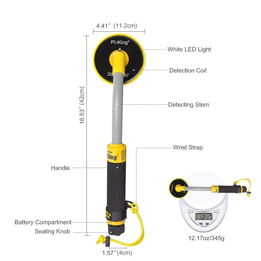 100 Feet Fully Waterproof Metal Detector,Adults, Lightweight Small Gold Finder,Scuba Diving Beach