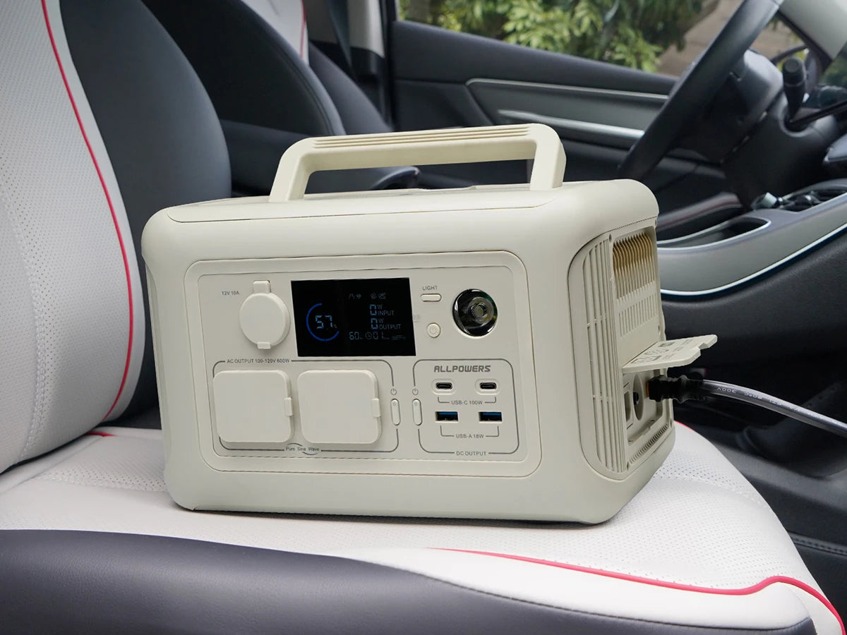 Portable Power Station, Solar panel 100W , 600W 299Wh LiFePO4 Solar Gen. UPS Battery Backup MPPT,RV