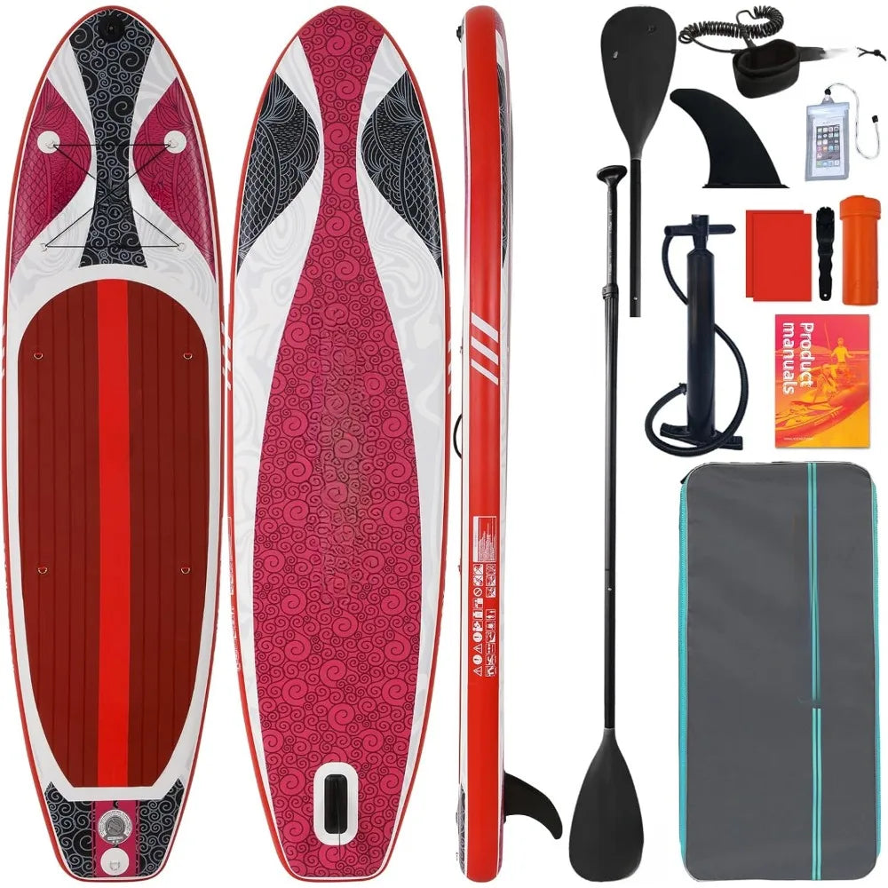 Inflatable stand-up paddle board premium SUP, accessories,backpack,wide and stable design