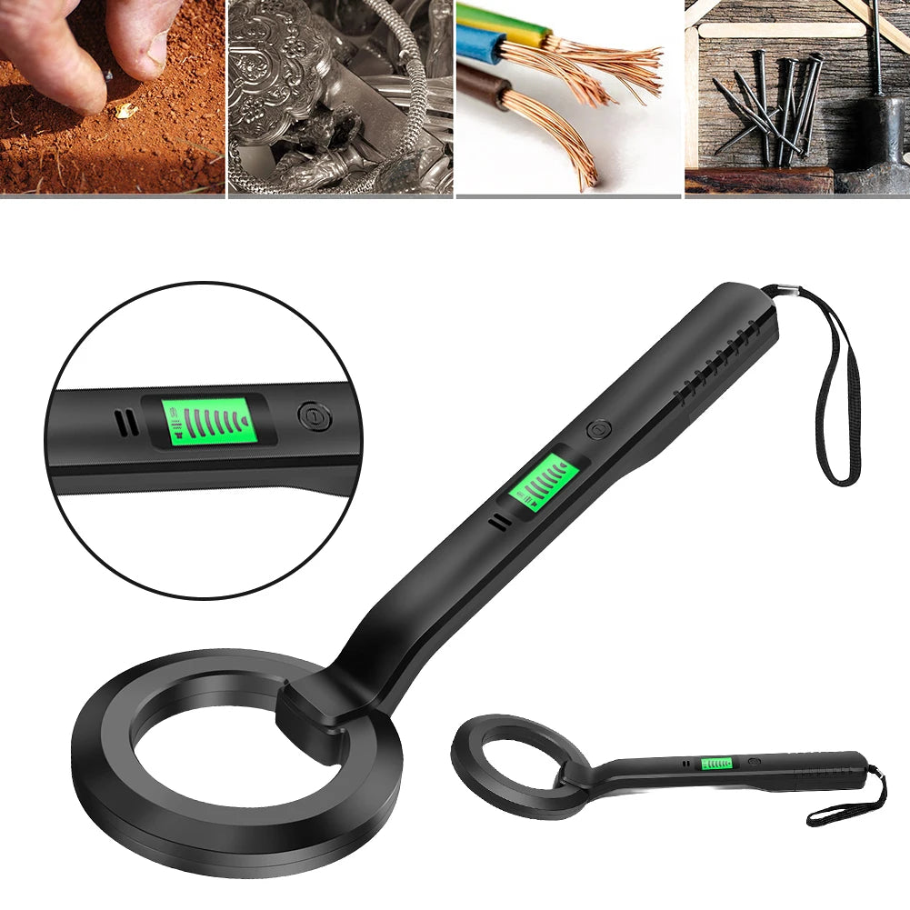Handheld Alarm High Sensitivity Pinpointer Search 360°Scanning Coil Metal Detect Tool 3 Modes Coins