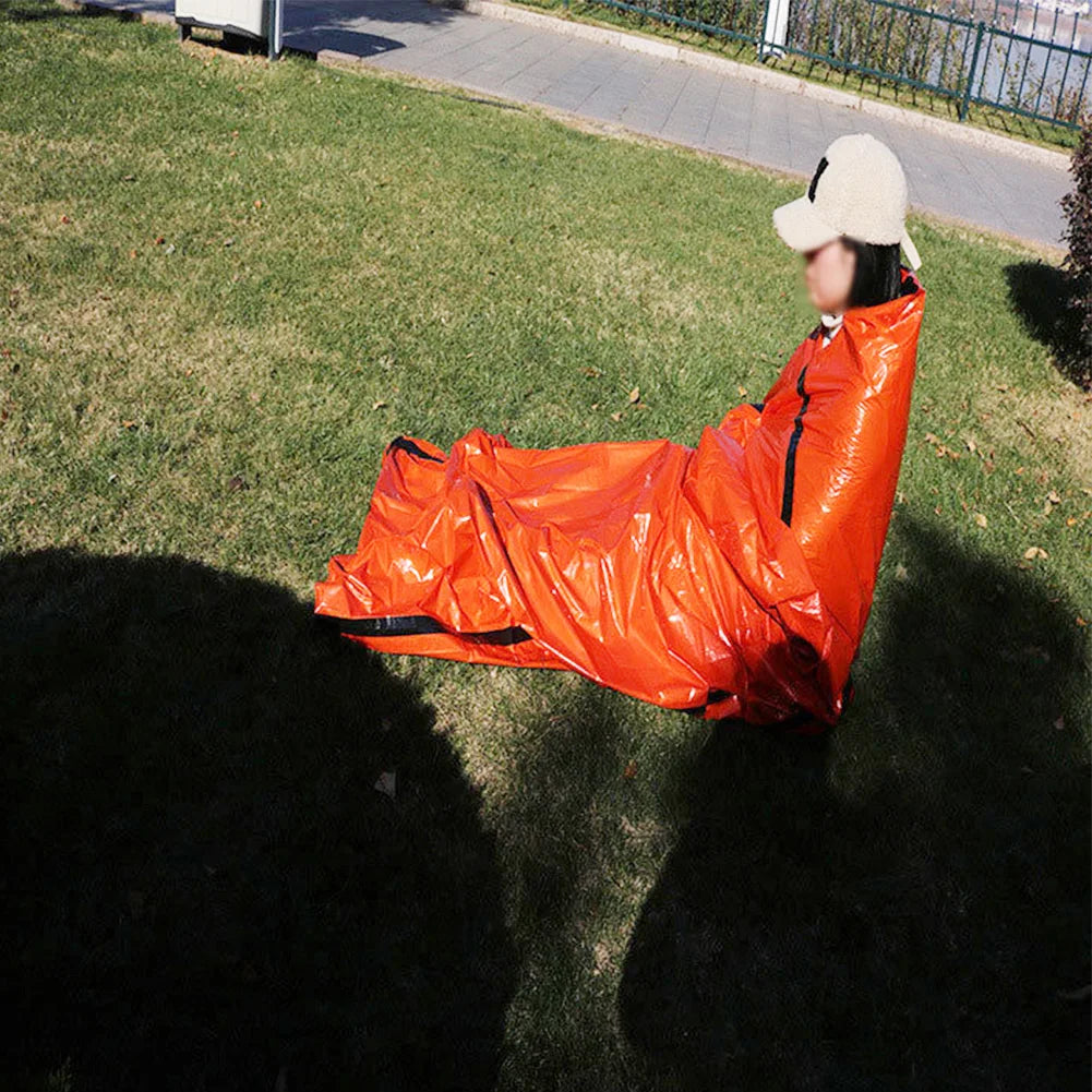2-5 set Survival Sleeping Bag Thermal Survival Gear for Camping Hiking Outdoor Adventure