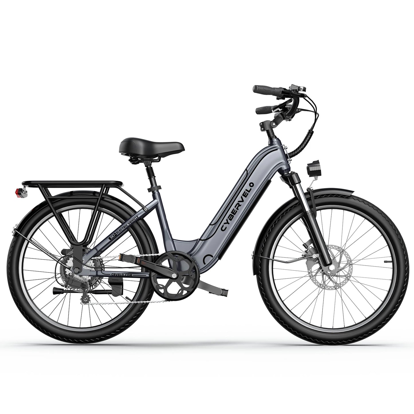 26" Electric E Bike with 7-Speed,1000 Peak, Adults,up 80 Miles Removable Battery