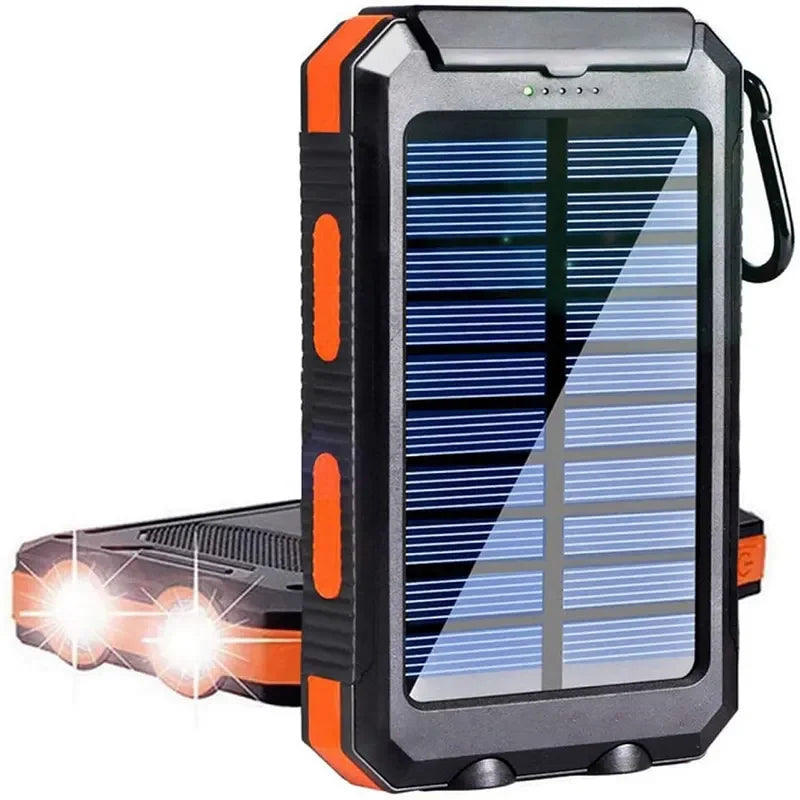 Waterproof Outdoor Solar Power Bank 38800mAh Dual USB Solar Mobile Phone Charger Solar Powerbank