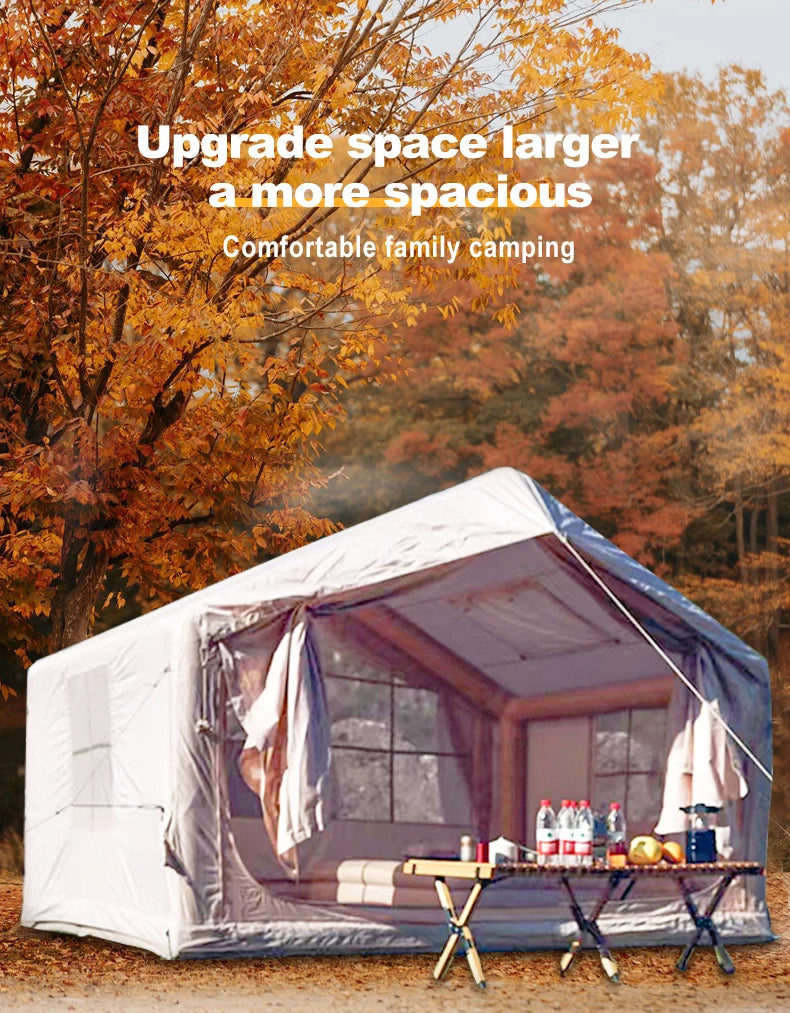 6-8 People Inflatable Tent/house, waterproof,4 season Blow up, Camping,Glamping Easy Setup