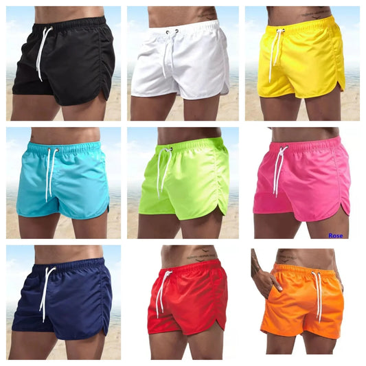 men's Swimwear Low Waist Surfing Trunk sexy male pocket swimming beach board short