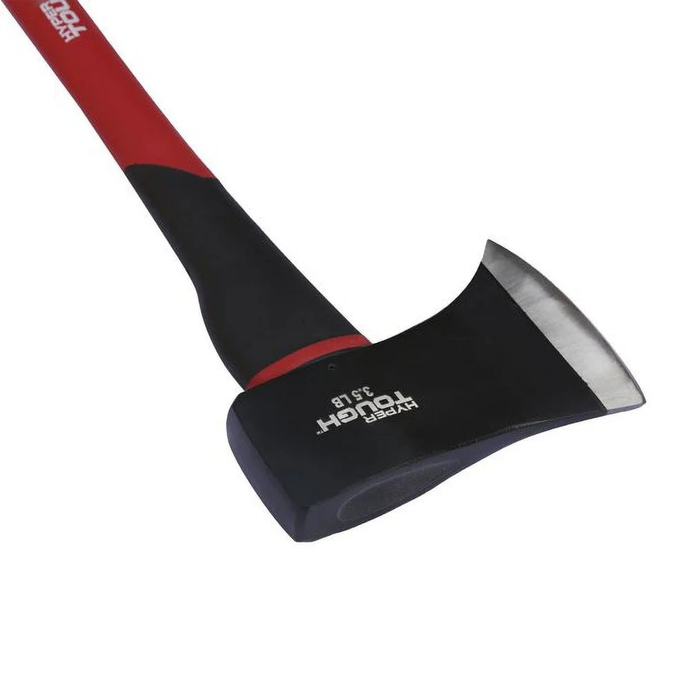 5lb Single Bit Axe High Quality Steel Head Durable Fiberglass Handle Non-Slip Grip wood Cutting Tool
