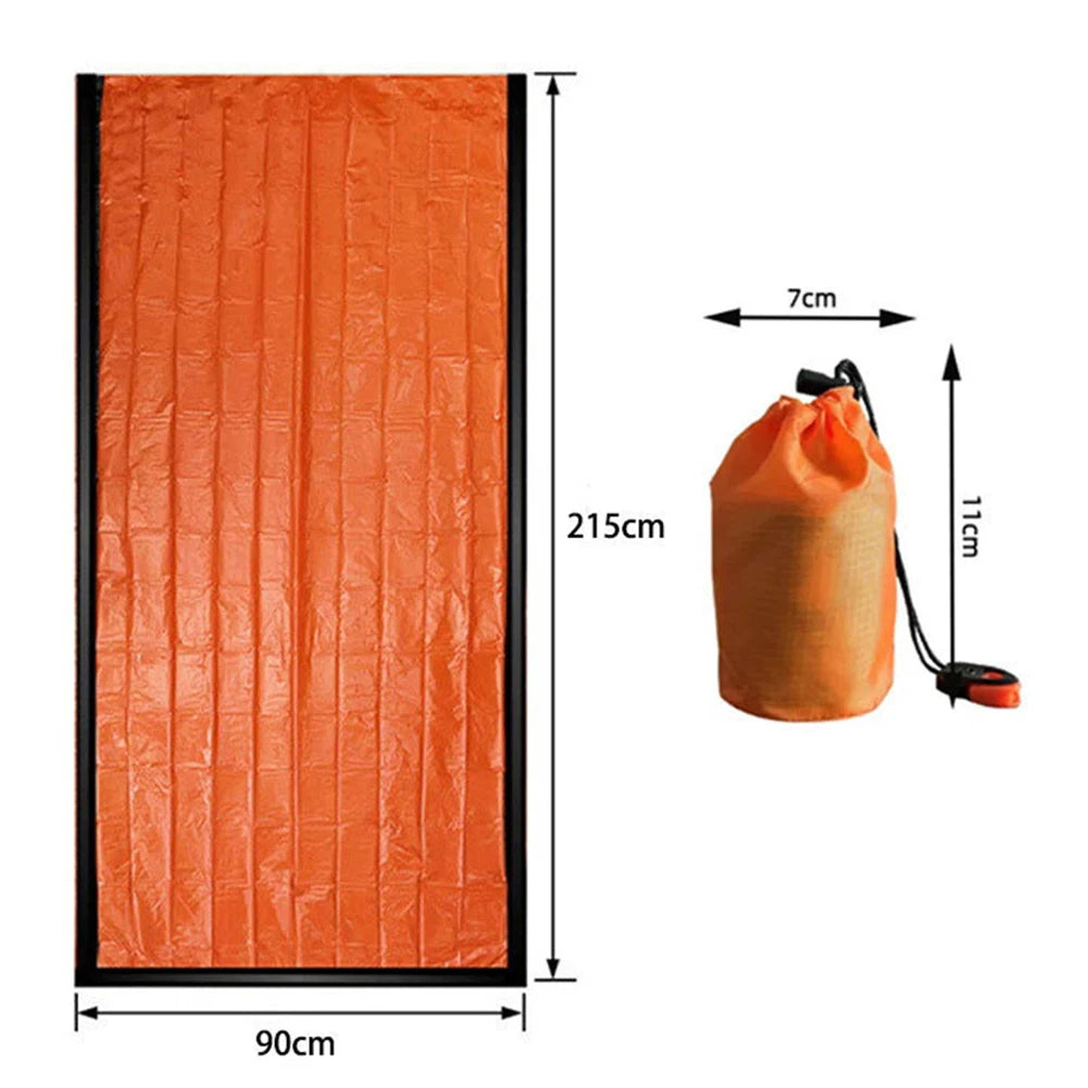 2-5 set Survival Sleeping Bag Thermal Survival Gear for Camping Hiking Outdoor Adventure