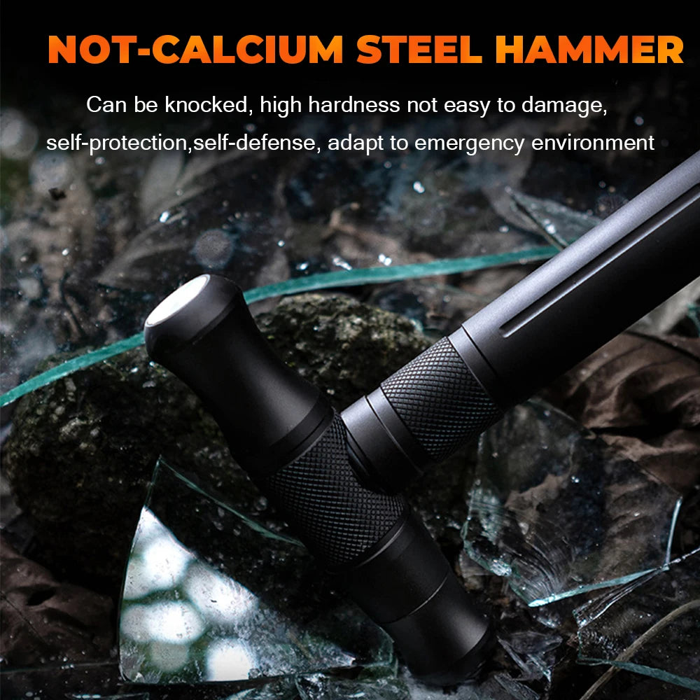 Multi Mountaineering Stick with Camouflage Backpack T-shaped Retractable Folding Stick Climbing Tool