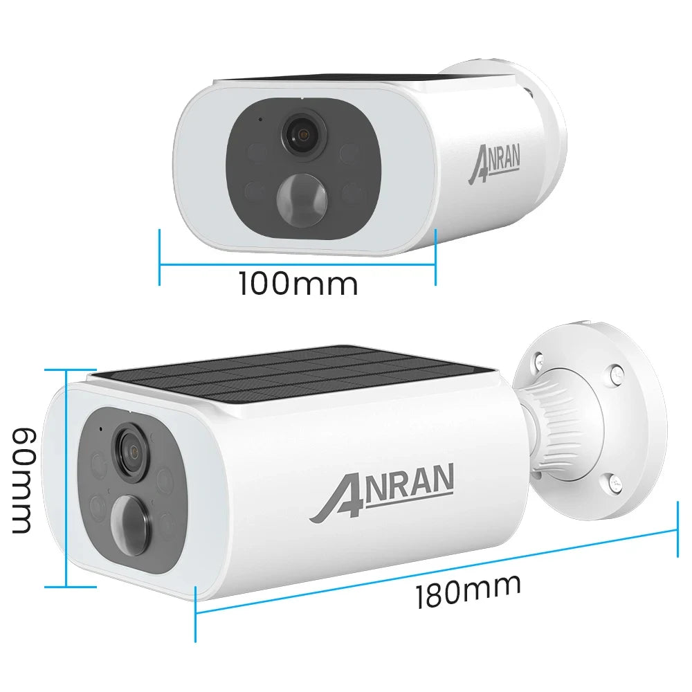 2/3/4 PCS Wireless WIFI Camera 2.4G 3MP Battery Solar SecurityFlood Color Night Vision Local Alarm