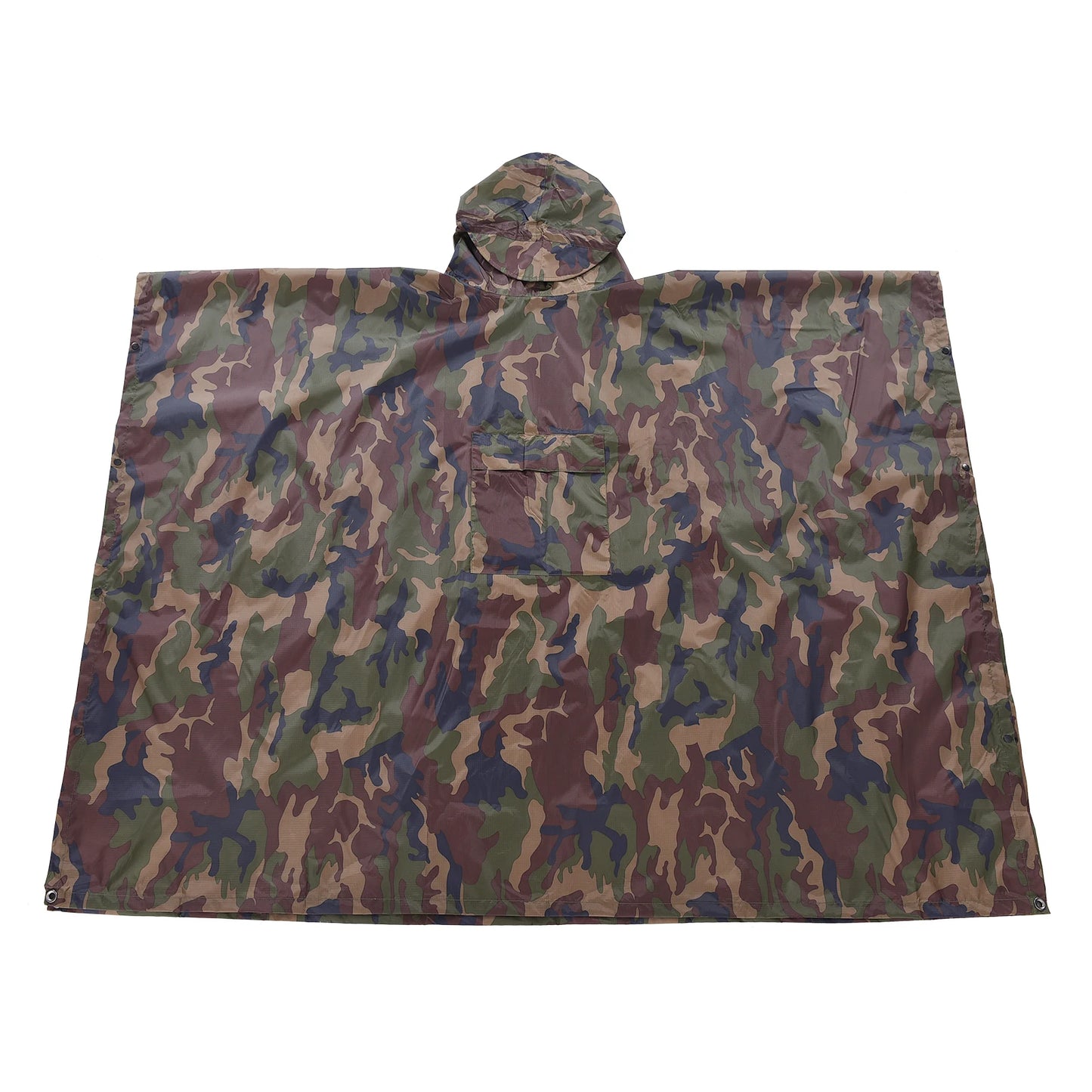 Hooded Rain Poncho, Pocket Lightweight Waterproof,Sun Shelter,Men and Women Camping Hiking