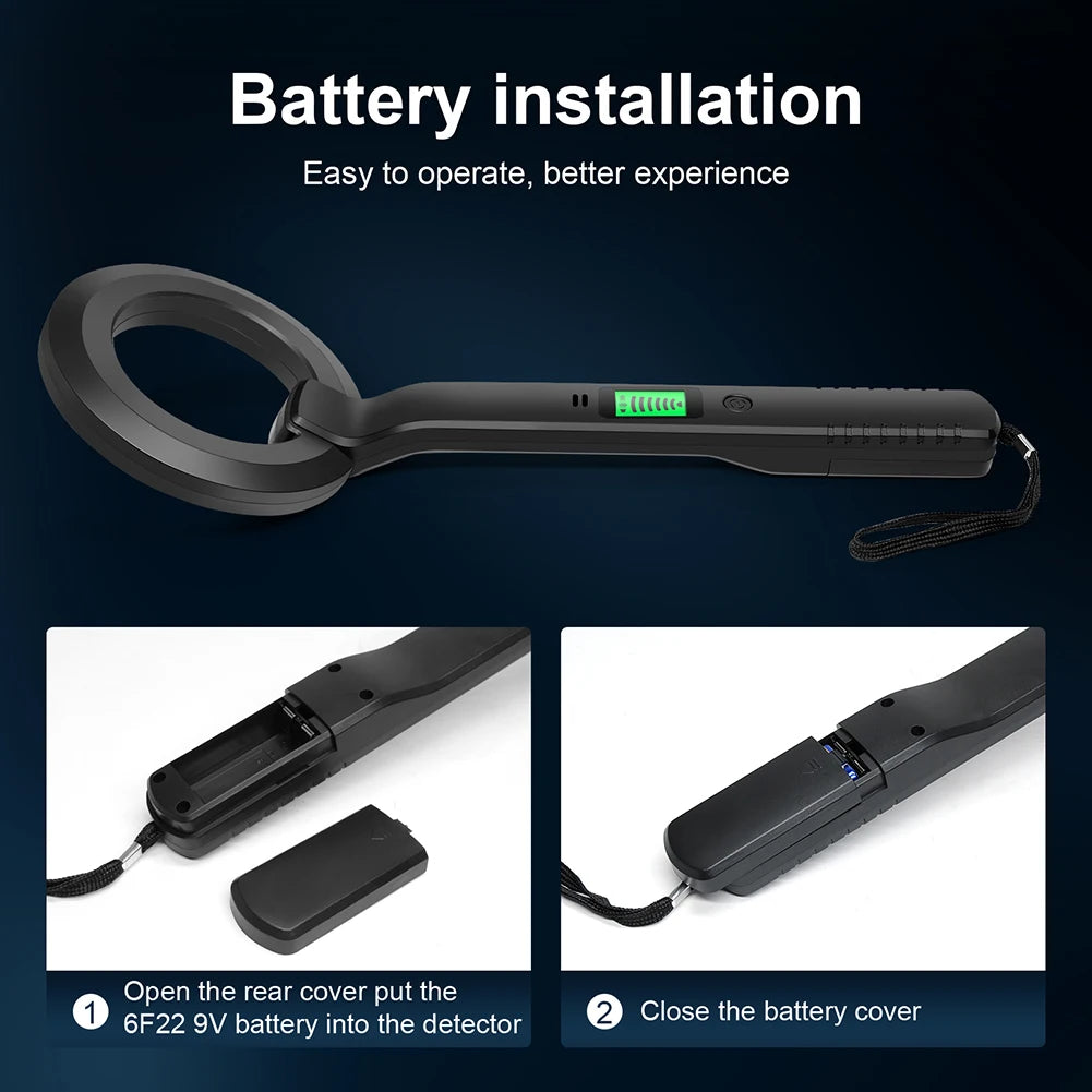 New Handheld Metal Detector, LED Display High Sensitivity, Gold Silver Pinpoint, Search Coil