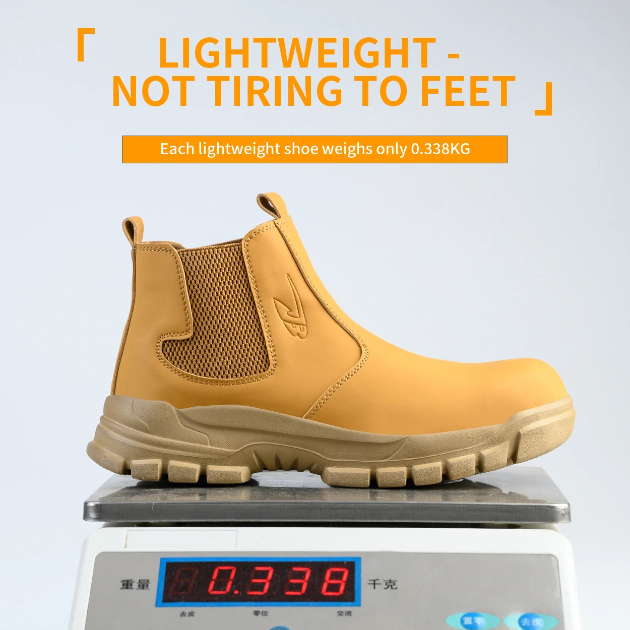Waterproof Men's Safety Work Boots Steel Toe Anti Impact, Anti-Puncture