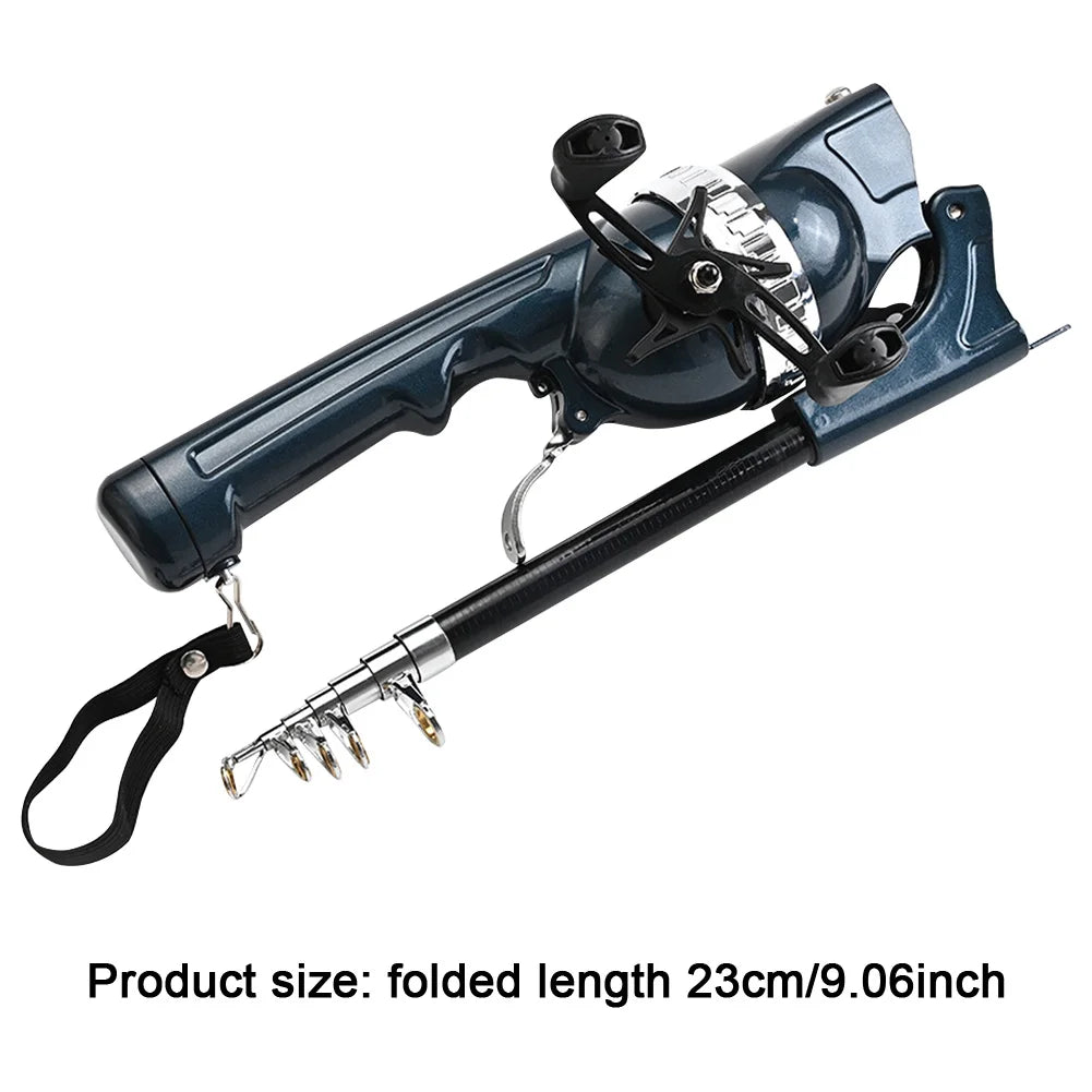 Portable Folding Fishing Rod Telescopic ,Reel Line Travel Rods Carbon Fiber Spinning Rod