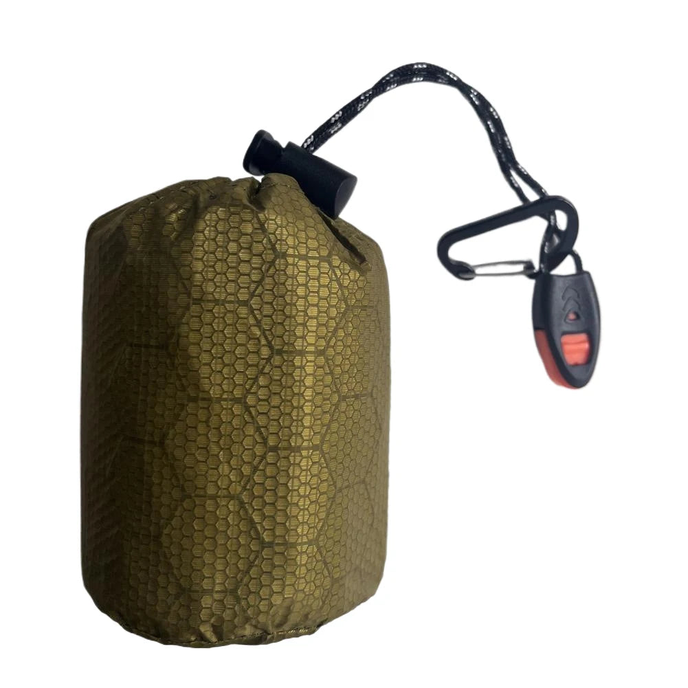 Thermal Sleeping Bag,Survival Blanket PE Aluminum Film Warm Windproof Waterproof for Outdoors