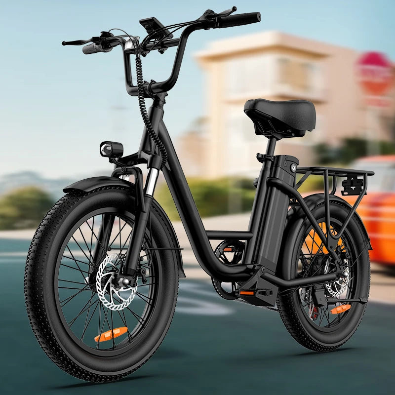 745W 20x3" Fat Tire Electric Bike 48V 13Ah Removable Battery 20MPH 7-Speed Gears Dual Disc Brakes