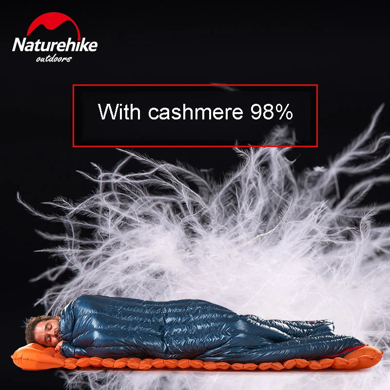 Goose Down Sleeping Bag Camping Ultralight Winter Waterproof
