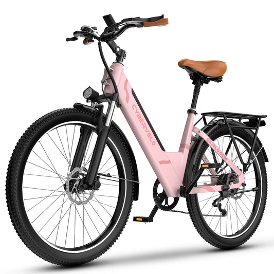 1000 Peak Electric Bike,Adults,up 80 Miles Removable Battery, 26", 7-Speed