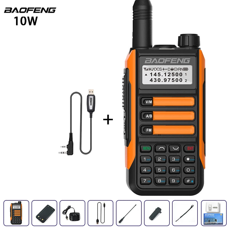 Waterproof Walkie Talkie Dual Band High Power Radio Dual Band Vhf Uhf CB Ham Radio Long Range