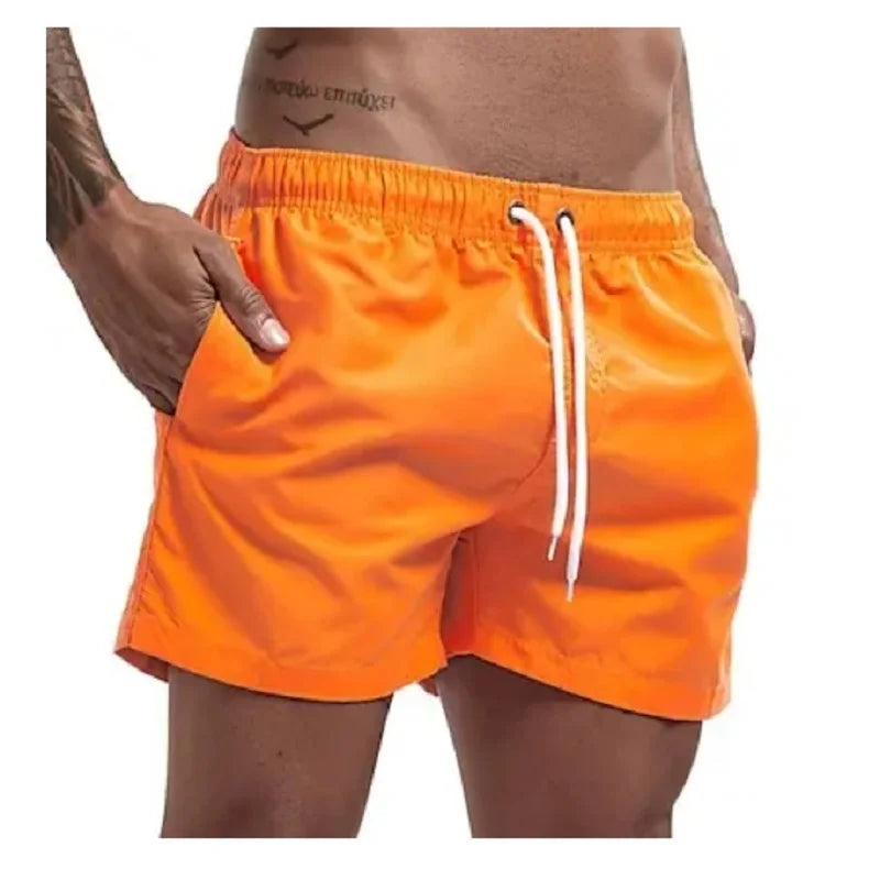 men's Swimwear Low Waist Surfing Trunk sexy male pocket swimming beach board short