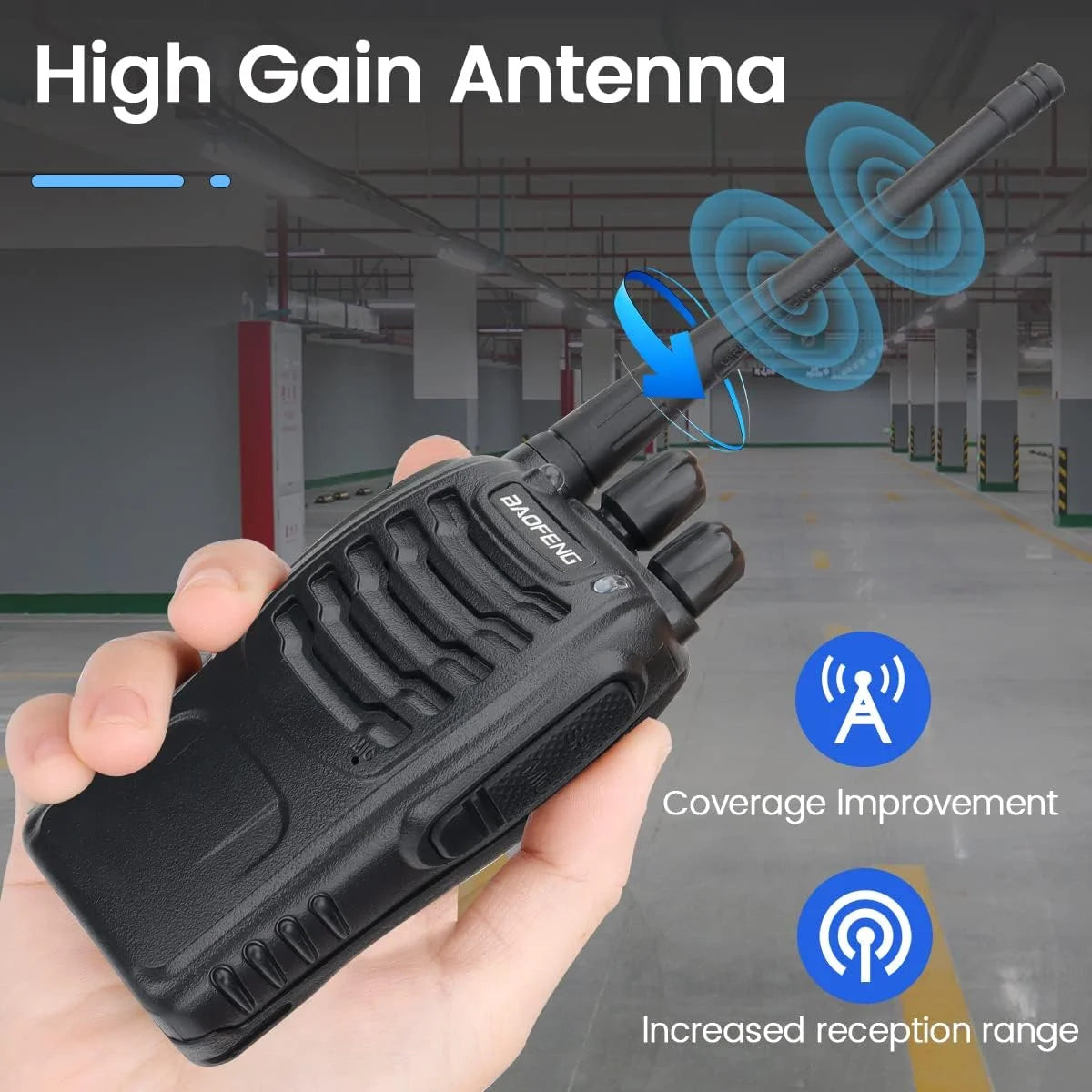 3/6PCS Walkie Talkie Wireless Copy Frequency UHF Long Range High Power Upgraded VOX Ham Two Way