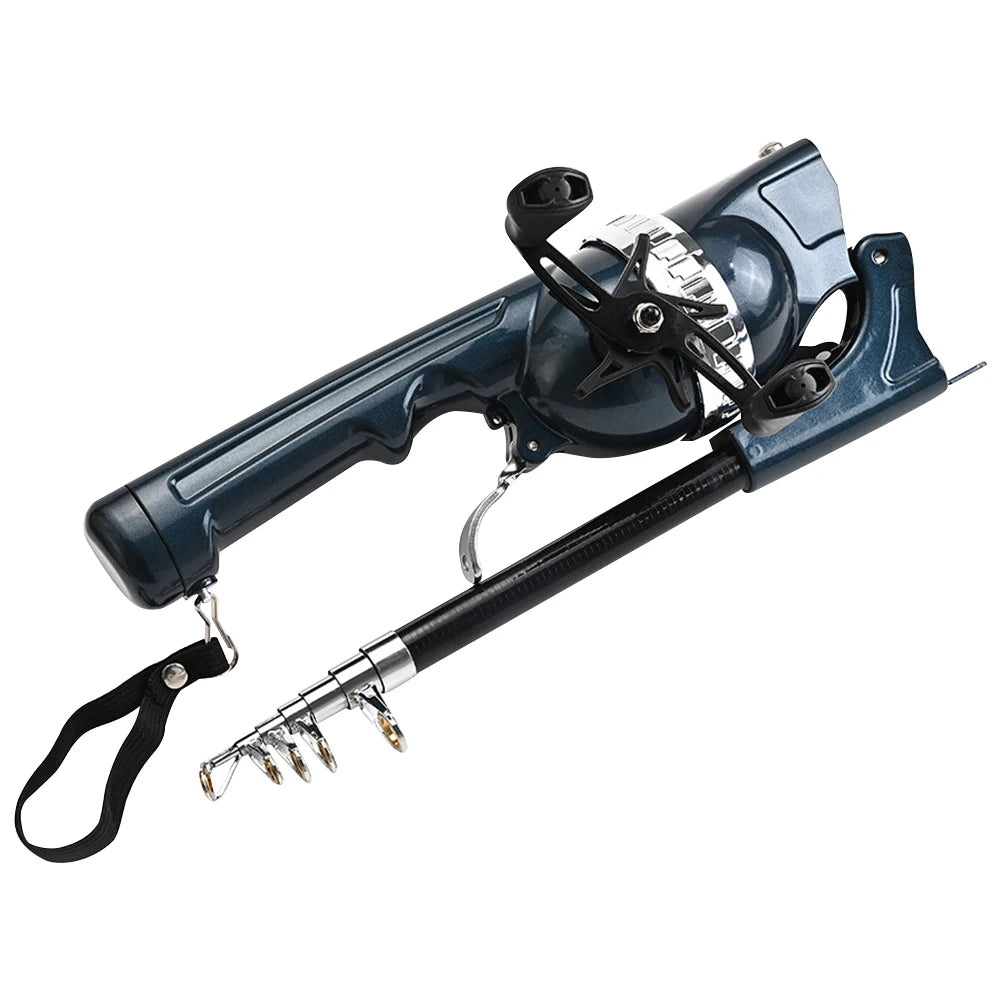 Portable Folding Fishing Rod Telescopic ,Reel Line Travel Rods Carbon Fiber Spinning Rod