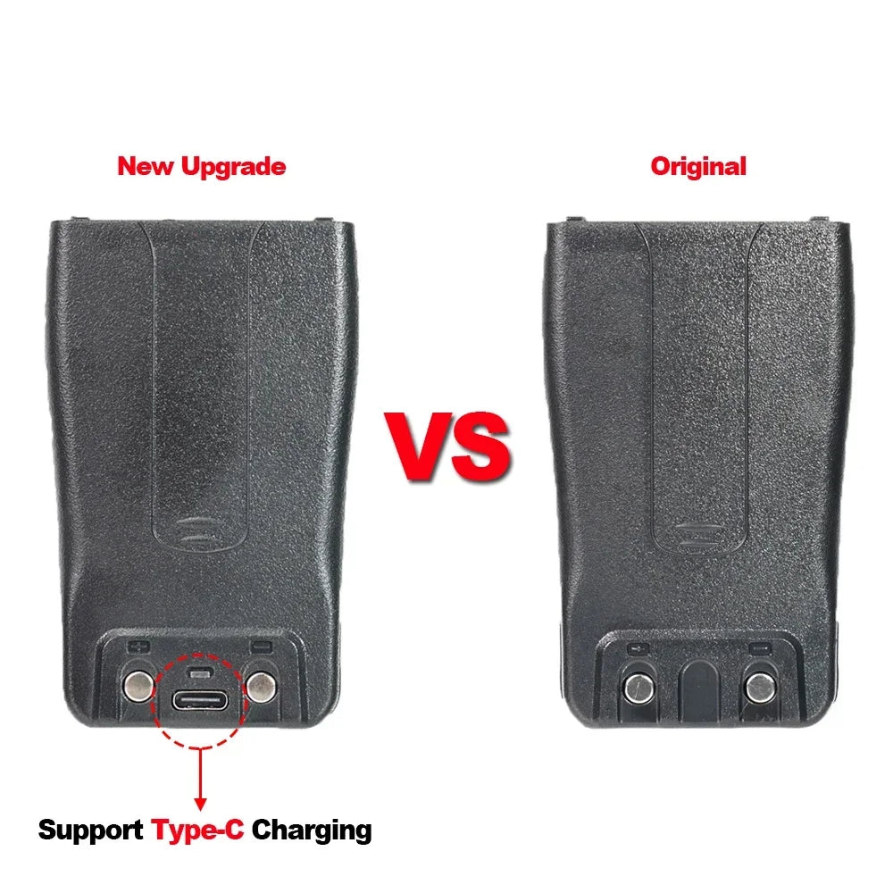 BF-888S Pro Battery Upgrad (USB-C) Charging, BF888S/777S/666S BF-C1, Retevis H777 RT21 RT24 RT28