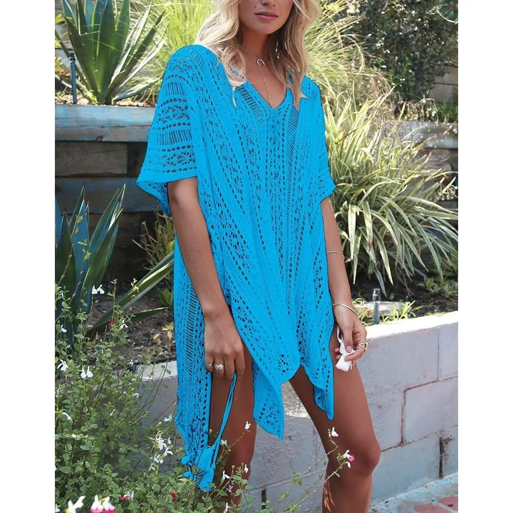 Women's Summer Swimsuit Bikini Swimwear Crochet Cover up