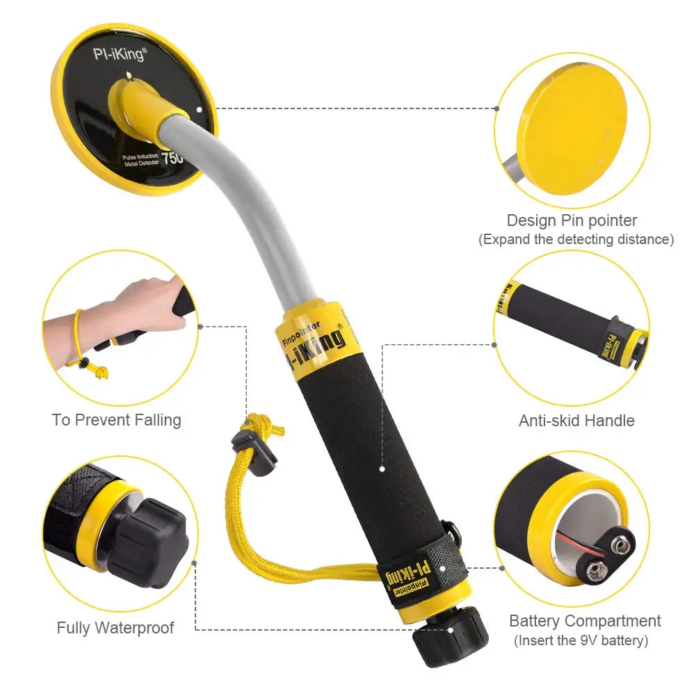 100 Feet Fully Waterproof Metal Detector,Adults, Lightweight Small Gold Finder,Scuba Diving Beach