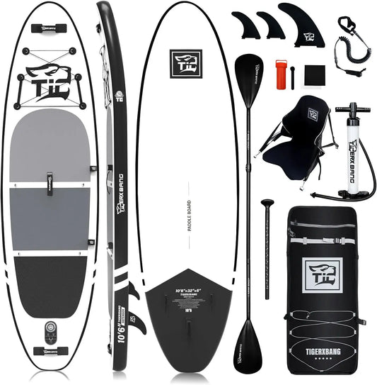 Inflatable Paddle Board with Premium SUP Accessories, AllroundAdults/Kids,Stand Up